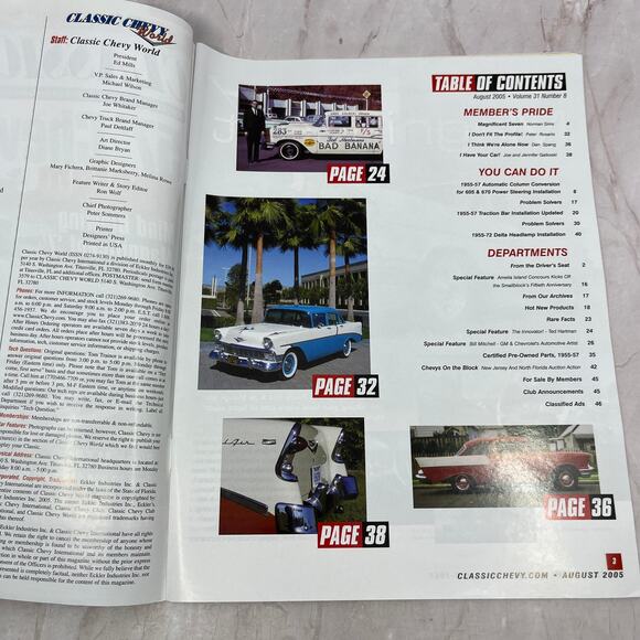75 Custom Magnificent 7 - Classic Chevy World Magazine - Aug 2005 M29 - Picture 2 of 2
